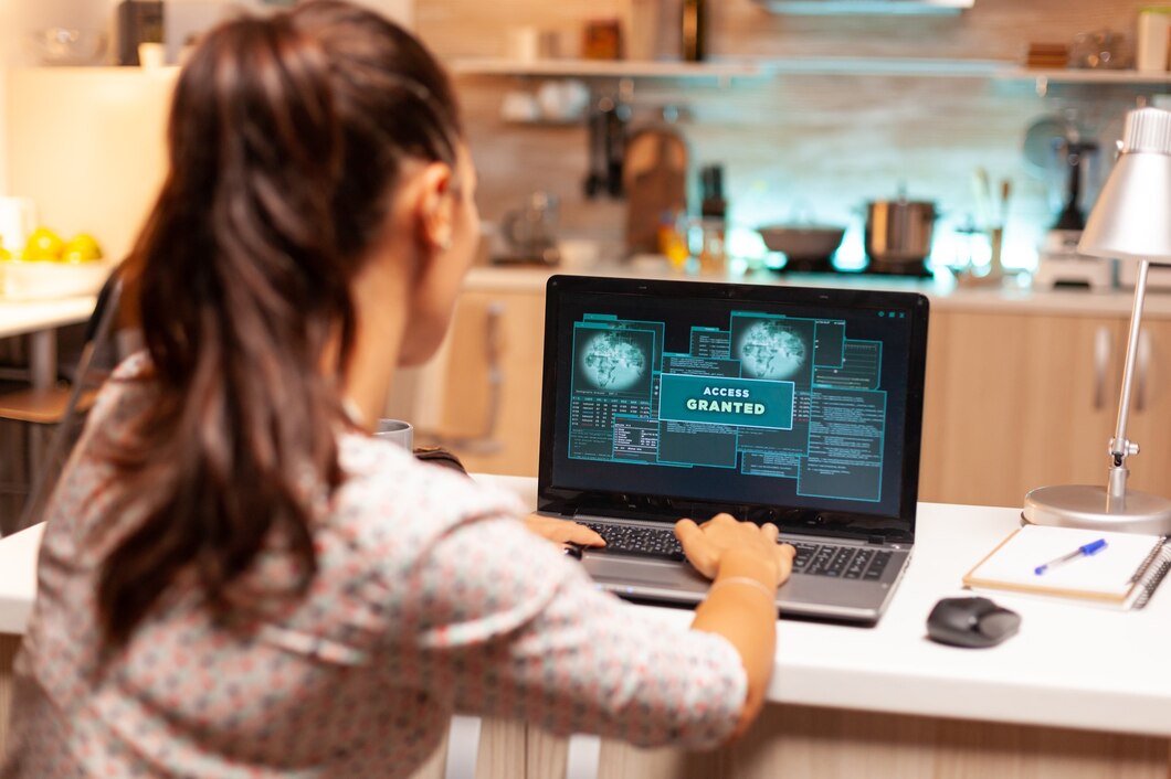 hacker woman
